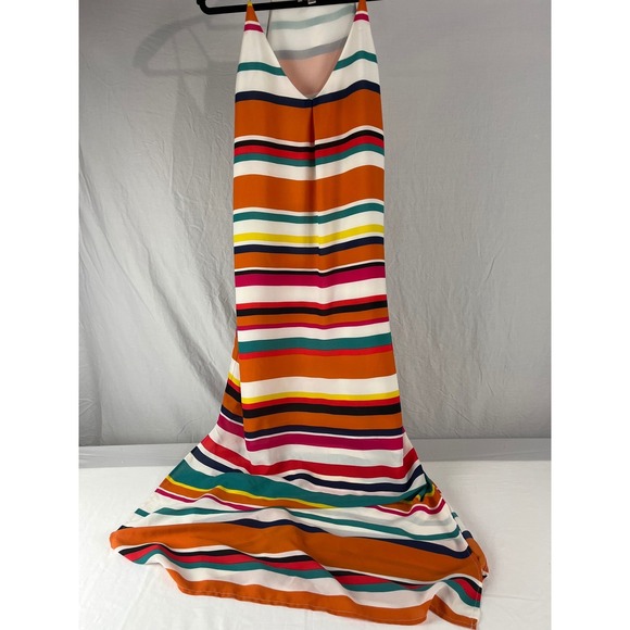 Lila Rose Maxi Dress Size 6 Striped Sleeveless Colorful Casual Summer - Picture 1 of 5